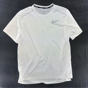 Nike White Short-Sleeve Dri-FIT Athletic Tee